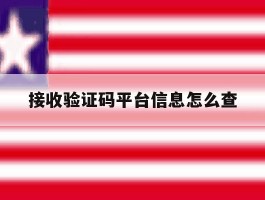 接收验证码平台信息怎么查