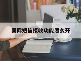 国际短信接收功能怎么开
