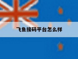 飞鱼接码平台怎么样