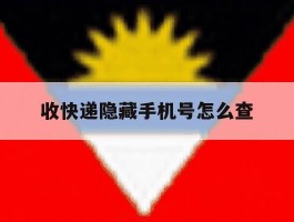 收快递隐藏手机号怎么查