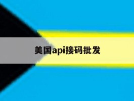 美国api接码批发