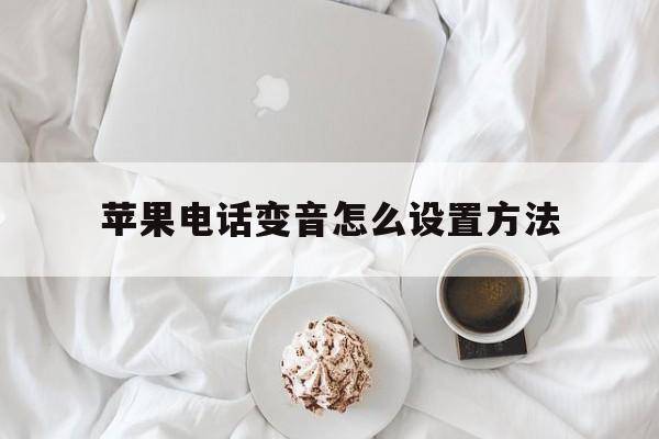 苹果电话变音怎么设置方法 苹果电话变音怎么设置方法