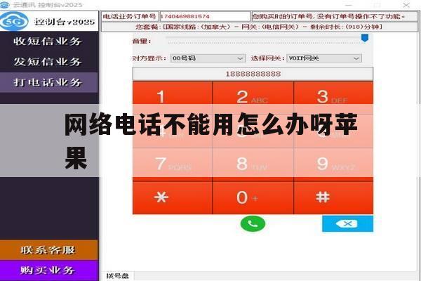 网络电话不能用怎么办呀苹果 网络电话不能用怎么办呀苹果