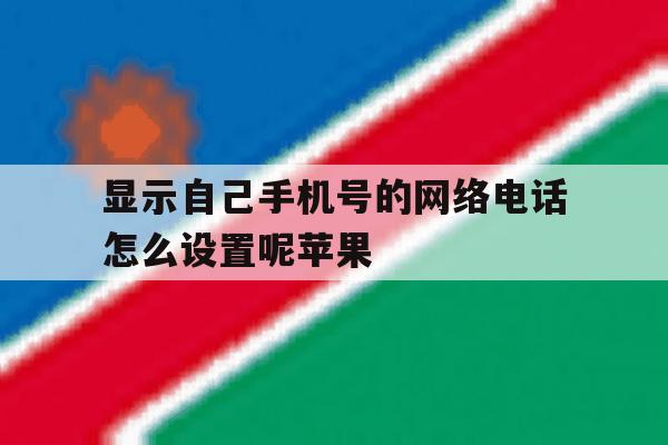 显示自己手机号的网络电话怎么设置呢苹果 显示自己手机号的网络电话怎么设置呢苹果