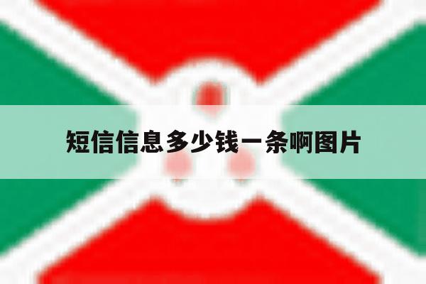 短信信息多少钱一条啊图片 短信信息多少钱一条啊图片