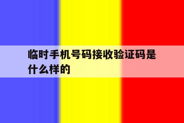 临时手机号码接收验证码是什么样的 临时手机号码接收验证码是什么样的