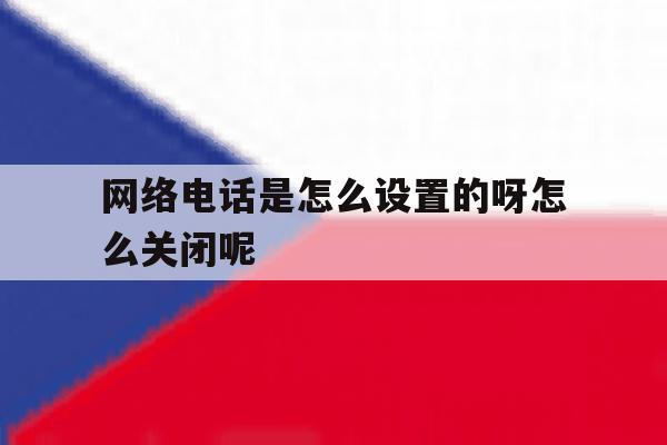 网络电话是怎么设置的呀怎么关闭呢 网络电话是怎么设置的呀怎么关闭呢