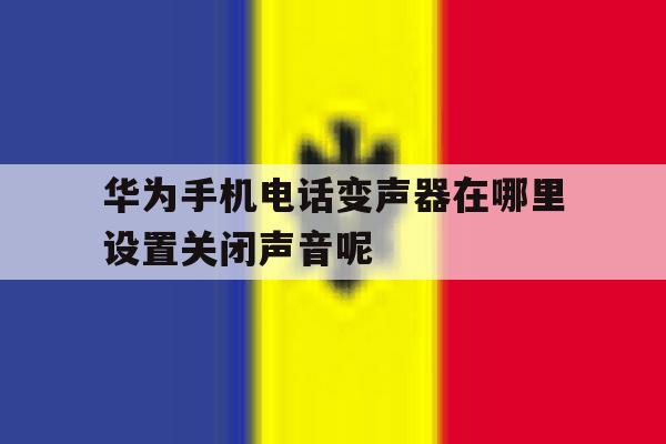 关于华为手机电话变声器在哪里设置关闭声音呢的信息 关于华为手机电话变声器在哪里设置关闭声音呢的信息