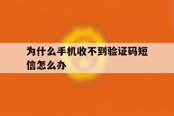 为什么手机收不到验证码短信怎么办 为什么手机收不到验证码短信怎么办