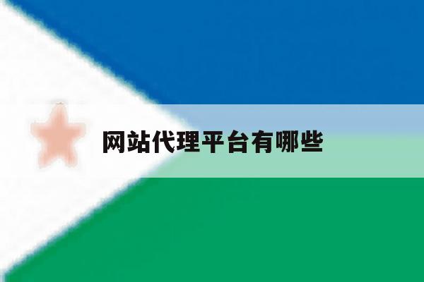 网站代理平台有哪些 网站代理平台有哪些