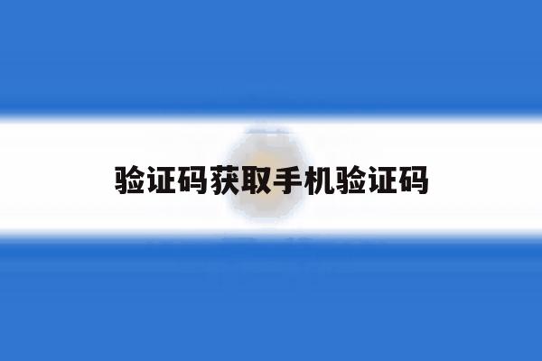 验证码获取手机验证码 验证码获取手机验证码