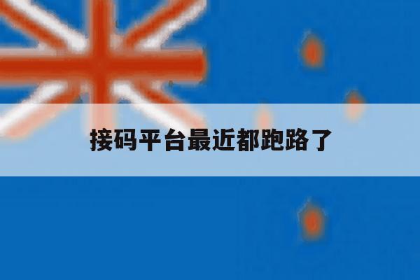 关于接码平台最近都跑路了的信息 关于接码平台最近都跑路了的信息