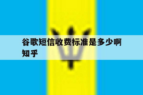 谷歌短信收费标准是多少啊知乎 谷歌短信收费标准是多少啊知乎