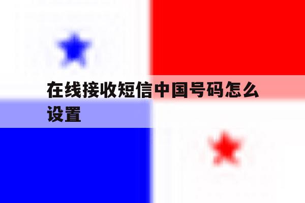 在线接收短信中国号码怎么设置 在线接收短信中国号码怎么设置