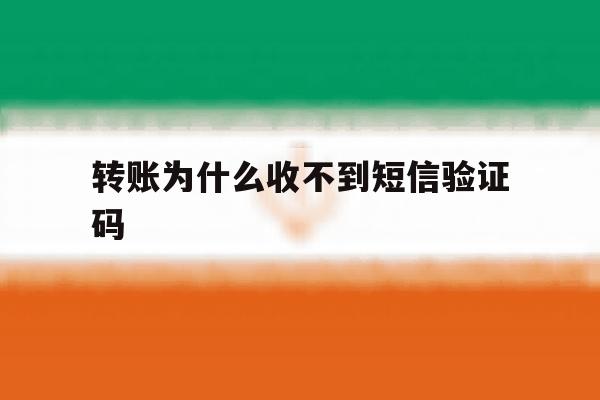 转账为什么收不到短信验证码 转账为什么收不到短信验证码